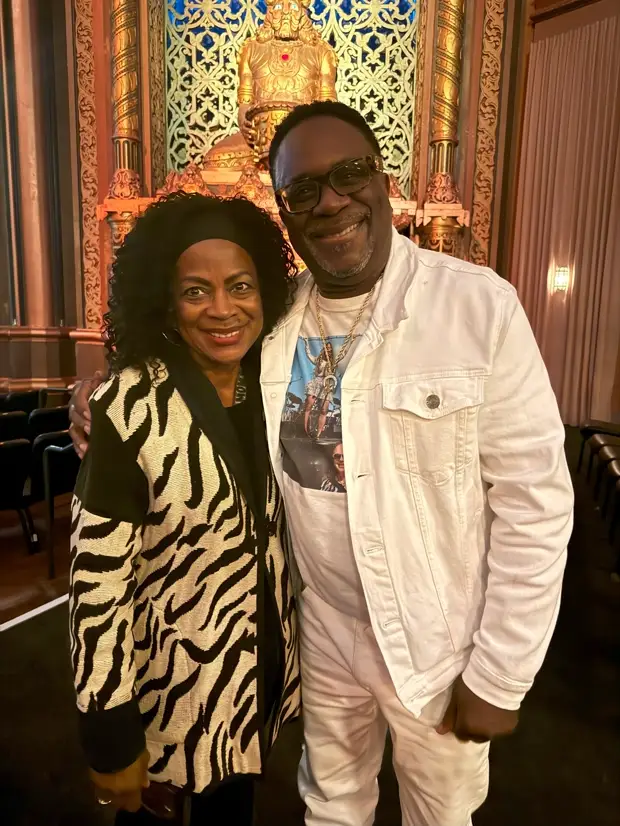 DJ Roy with Janice Maxie Reid at the Fox Theater — Oakland, CA